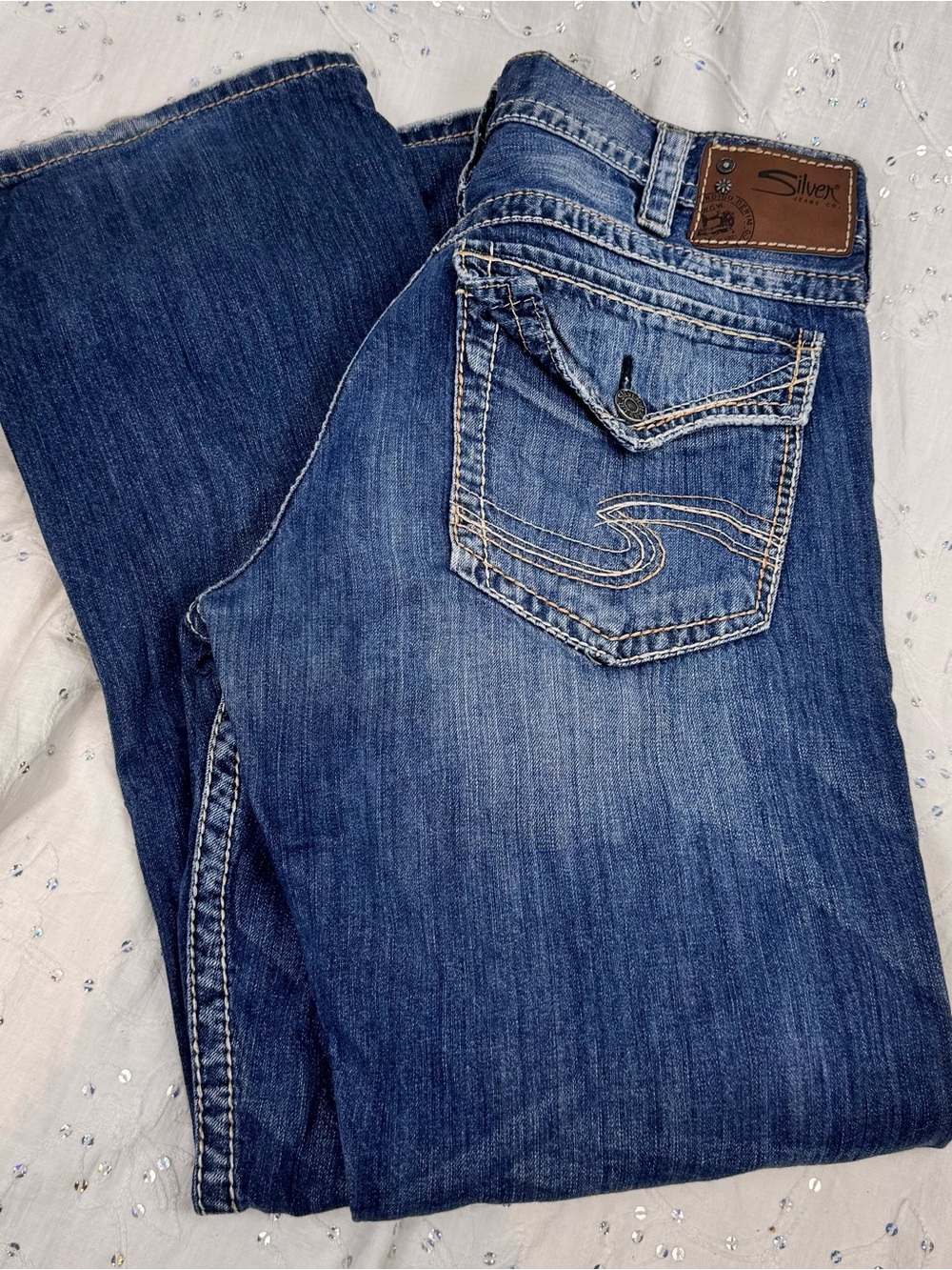 Silver Jeans Men's Dark Blue Relaxed Fit Denim 34x32